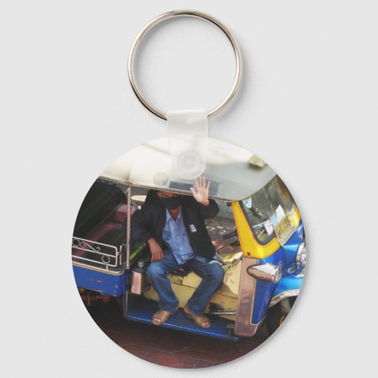 タクシーで行こうか？...バンコク，タイ キーホルダー (正面)