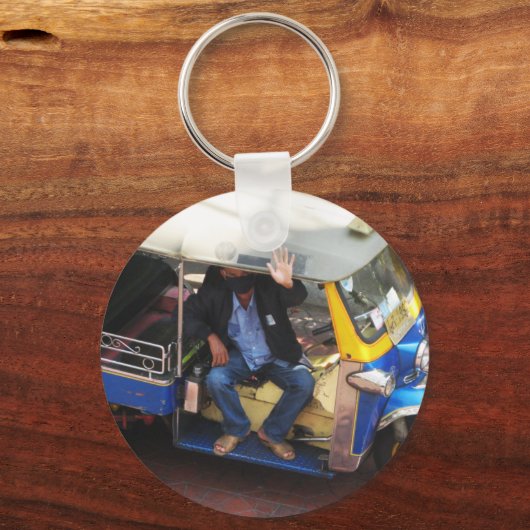 タクシーで行こうか?...バンコク,タイ キーホルダー (正面)