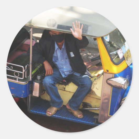 タクシーで行こうか？ ラウンドシール (正面)