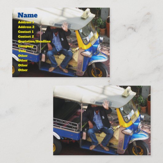 タクシーで行こうか? 名刺 (正面/裏面)