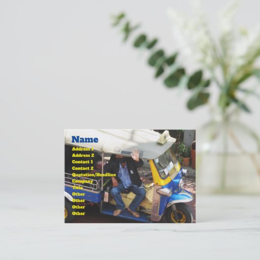 タクシーで行こうか? 名刺 (スタンド正面)