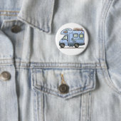 タクシーのキャンピングカーRVボタンに 缶バッジ (インサイチュ)
