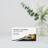 タクシーのサービス業カード 名刺 (スタンド正面)