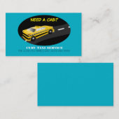 タクシーのサービス業カード 名刺 (正面/裏面)