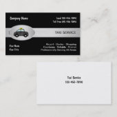 タクシーのサービス業カード 名刺 (正面/裏面)