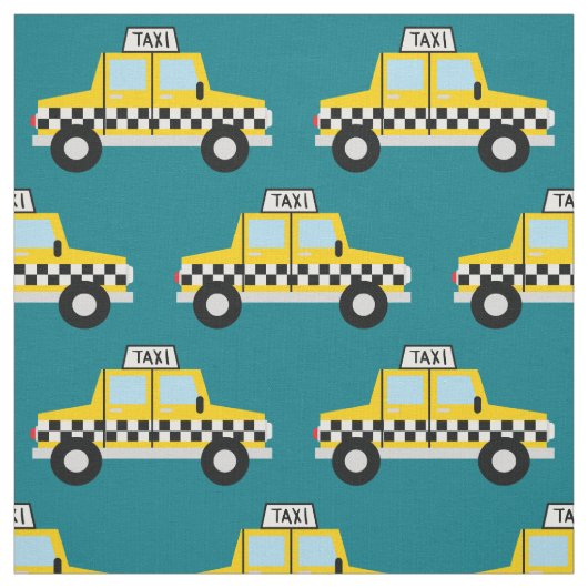. .タクシーのタクシーカー、かわいい子ども向け車 ファブリック (見本)