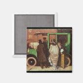 タクシーのタクシー、c.1908-10 マグネット (正面/裏面)