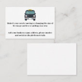 タクシーの名刺カスタマイズ – ビジネス向け 名刺 (正面/裏面)