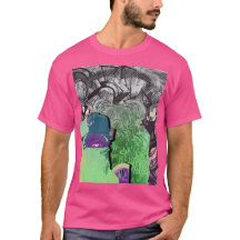 タクシーの天使の忍者のGraffikのティーのワウのピンク