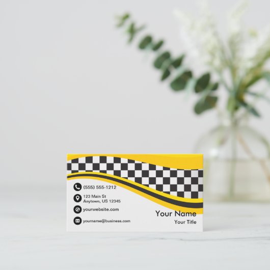 タクシーの波 名刺 (スタンド正面)