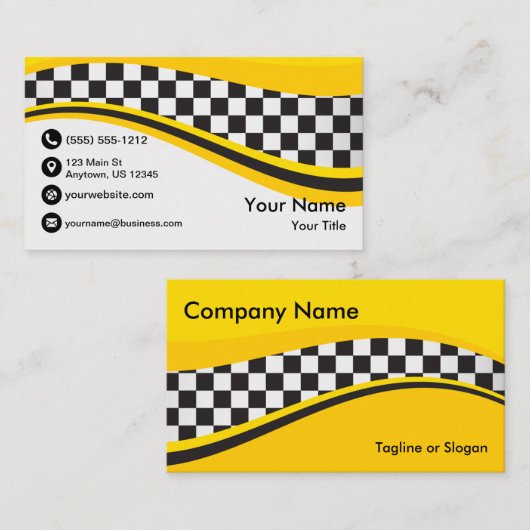 タクシーの波 名刺 (正面/裏面)