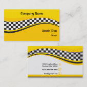 タクシーの運転者の名刺 名刺 (正面/裏面)