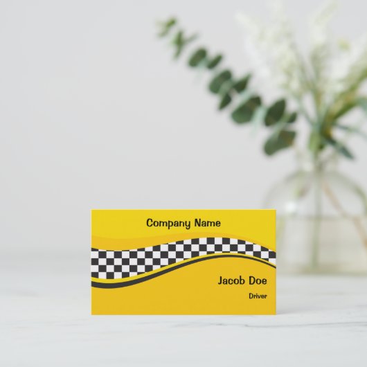 タクシーの運転者の名刺 名刺 (スタンド正面)