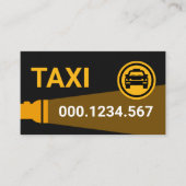 タクシーの黄色い懐中電灯 名刺 (正面)