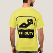 タクシーのTシャツ Tシャツ (裏面)