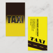 タクシーエレガント運転手のタクシー乗り場 名刺 (正面/裏面)