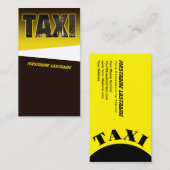 タクシーエレガント運転手のタクシー乗り場 名刺 (正面/裏面)