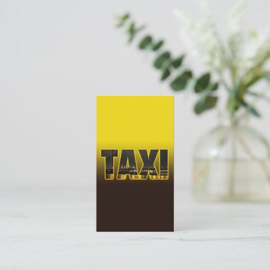 タクシーエレガント運転手のタクシー乗り場 名刺 (スタンド正面)