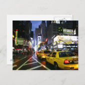 タクシーオンブロードウェイニューヨーク ポストカード (正面/裏面)