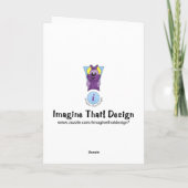 タクシーガール感謝メッセージカード サンキューカード (裏面)