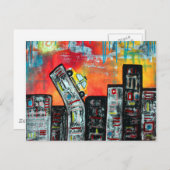 タクシーキャブシティアート ポストカード (正面/裏面)