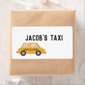タクシーキャブパーソナライズされた差出人住所ラベル ラベル (インサイチュ)