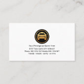 タクシーサイネージ金ゴールドタクシータクシー運転手 名刺 (裏面)