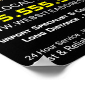 タクシーサイン、タクシー広告会社 ポスター (角)