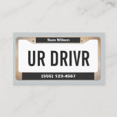 タクシーサービスカー免許プレート 名刺 (正面)