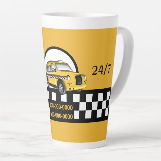 タクシーサービス カフェラテマグ (右アングル)