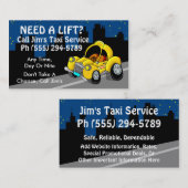 タクシーサービス 名刺 (正面/裏面)