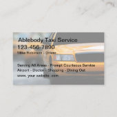 タクシーシンプル運転手の輸送業者用名刺 名刺 (正面)