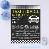 タクシーステーション、タクシータクシー会社、価格表 チラシ (シングル)
