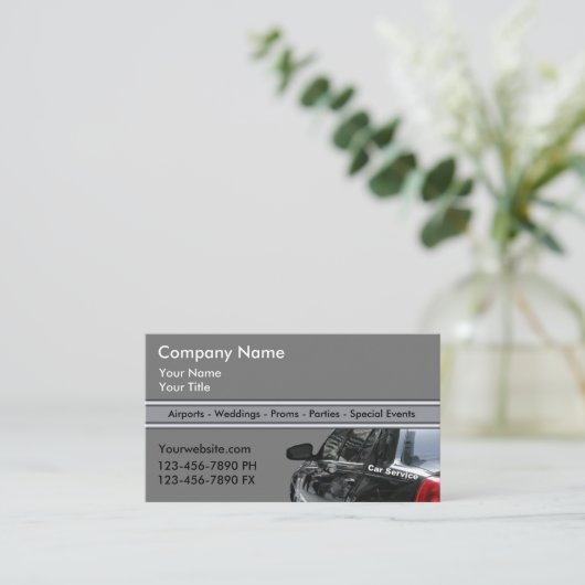 タクシータクシーの名刺（固定） 名刺 (スタンド正面)