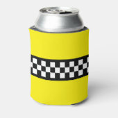 タクシーチェックストライプパターン 缶クーラー (缶裏面)