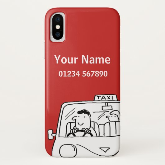 タクシーテーマ漫画 Case-Mate iPhoneケース (裏面)