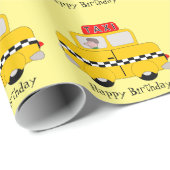タクシーデザイン誕生日 ラッピングペーパー (ロールコーナー)