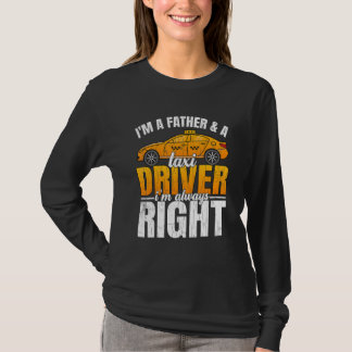 タクシードライバーのお父さん タクシー運転手 運転手 グラフィック Tシャツ