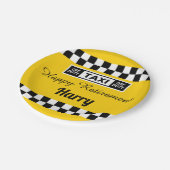 タクシードライバー勤務外退職パーティー ペーパープレート (アングル)