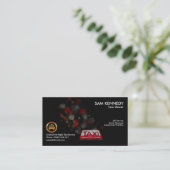 タクシービーコきらめくンライト《写真》ぼけ味タクシーサービス 名刺 (スタンド正面)