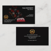 タクシービーコきらめくンライト《写真》ぼけ味タクシーサービス 名刺 (正面/裏面)