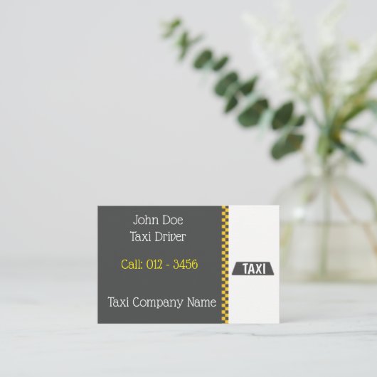 タクシーベースの名刺 名刺 (スタンド正面)