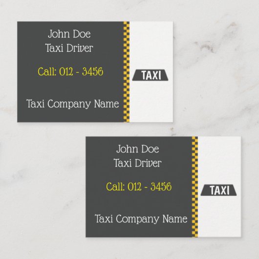 タクシーベースの名刺 名刺 (正面/裏面)