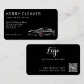 タクシーモダンスタイリッシュエクスプレクティブ車サービス 名刺 (正面/裏面)