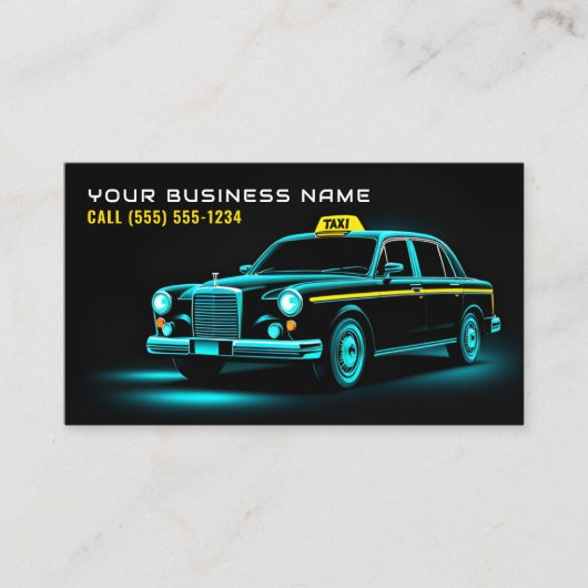 タクシーモダン運転手運転手 名刺 (正面)