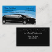 タクシーリムジンドライバー名刺 名刺 (正面/裏面)