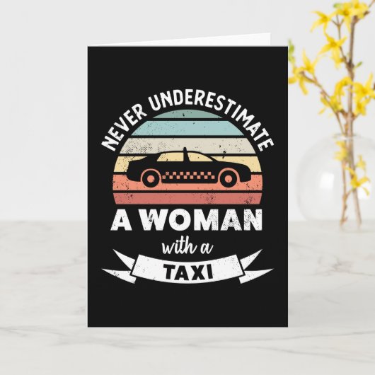 タクシー乗りおもしろい放題のお母さん カード (黄色い花)