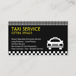 タクシー乗り場/運転手、料金表 名刺