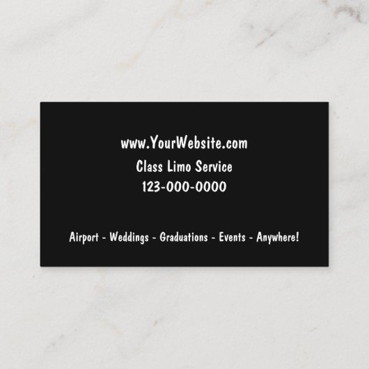 タクシー名刺 名刺 (裏面)