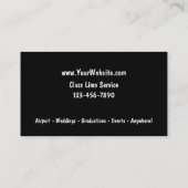 タクシー名刺 名刺 (裏面)